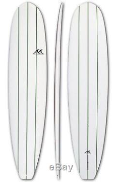 8'4 x 22 x 3 Epoxy EPS Surfboard Mini Longboard 2+1 Fins Wave Catcher Green