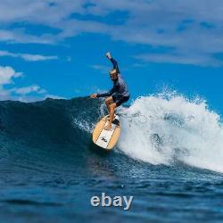 8' Foam Surfboard Waterproof EPS Foam Core HD Polyethylene Slick Bottom