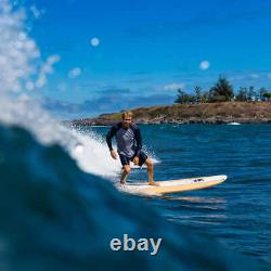 8' Foam Surfboard Waterproof EPS Foam Core HD Polyethylene Slick Bottom