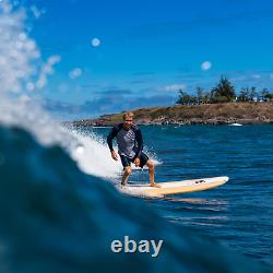 8 ft Foam Surfboard Waterproof EPS Foam Core HD Polyethylene Slick Bottom