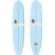 9'0 Epoxy Retro Noserider Surfboard Blue/white