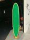 9'0 Longboard Surfboard Fcs 2 + 1 Epoxy Eps Green / Yellow