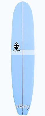 9'0 Retro Noserider Longboard Blue White Blue/Epoxy Paragon Surfboards