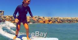 9'0 Retro Noserider Longboard Blue White Blue/Epoxy Paragon Surfboards