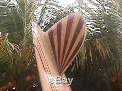 9'1 Bud Gardner Balsawood Surfboard With Resin Art