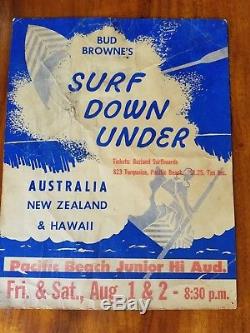9- 50's Unbelievably Rare Original Surf Poster's (Brown, Severson, Noll, Rohloff)