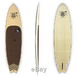 9' 8 x 32 x 4 1/2 Rocket Fish Bamboo Epoxy Stand Up Paddle Board SUP 9ft 8in
