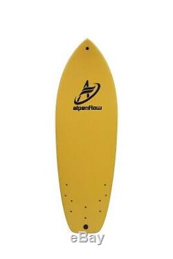ALPENFLOW 5'7 Foam Surfboard Soft Top Surf with Leash Fins and Traction Pad