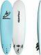 Alpenflow 8' Foam Surfboard 8ft Soft Surf Board With Leash Fins And Traction Pad