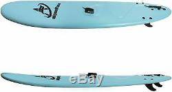 ALPENFLOW 8' Foam Surfboard 8ft Soft Surf Board with Leash Fins and Traction Pad