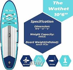 Adult Inflatable Stand Up Paddle Board SUP Surf Board Dedicated Pump Backpack