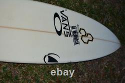 Al Merrick Flyer Vintage Team Pro Surfboard Hand Shaped For Sage Erickson