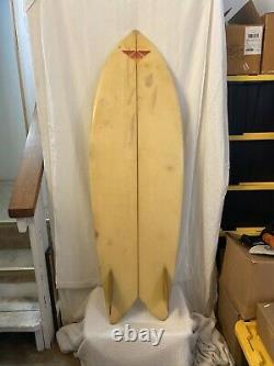 All Original 1970s Steve Lis Inspired Fish Surfboard