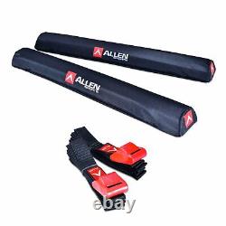 Allen Sports 24 inch Aero Surfboard/ SUP Car Roof Surf Rack Pads & Strap Kit