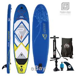 Aqua Marina Inflatable Stand Up Paddle Board Bundle for Paddling and Surfing