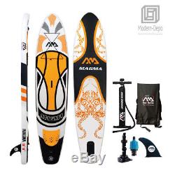 Aqua Marina Inflatable Stand Up Paddle Board Bundle for Paddling and Surfing