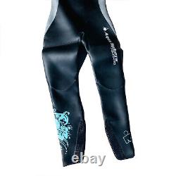 Aqua Sphere Women's Sz Medium Full-Length Wetsuit Surfing/Ocean Swim Blk/Green