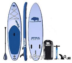 Atoll 11'0 Foot Inflatable Stand Up Paddle Board, iSUP, Paddle, Bag, BRAND NEW