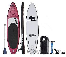 Atoll 11'0 Foot Inflatable Stand Up Paddle Board, iSUP, Paddle, Bag, BRAND NEW