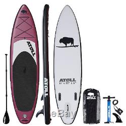 Atoll 11' Foot Inflatable Stand Up Paddle Board, iSUP, Paddle, Colorado Pickup