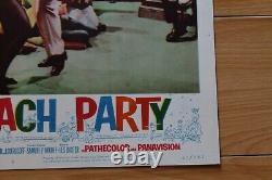 BEACH PARTY 1963 Frankie Avalon Annette Funicello Lithograph Lobby Movie POSTER