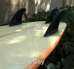 BEN AIPA HAWAIIAN Signed T&C Custom SURFBOARD 6' 6 GERR BEVEL Thruster 1987