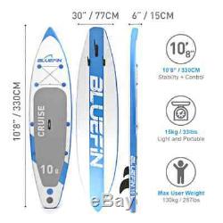 BLUEFIN Inflatable SUP 108 Stand Up Paddle Board/Kayak iSUP + Go Pro Holder