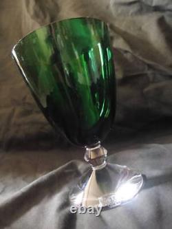 Baccarat Vega Wine Glass Green