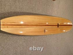 Balsa Surfboard, Donald Takayama Custom StepDeck, one a kind, hand shaped/signed