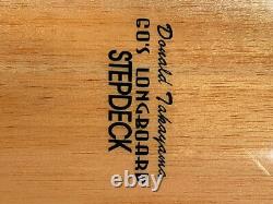 Balsa Surfboard, Donald Takayama Custom StepDeck, one a kind, hand shaped/signed