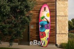 Beautiful Custom Girly Paddle Board SUP Pink Paddleboard Surfer Chick