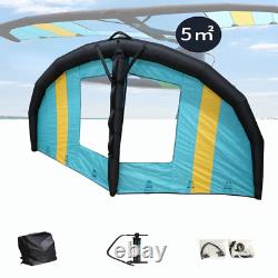 Blue Inflatable Surfing Wing Handheld Wind Kite Water Hydro Surfboard