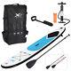 Blue Paddle Board Sports Surf Inflatable Stand Up Water Racing Sup Bag Pump Oar