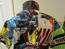 Body Glove Vintage Hawaiian shirt withNO OPPRESSION Surf Graphic & Logo S/S in XL