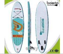 Boierto 10ft surf board Inflatable Stand Up Paddle Board SUP 10'X30''X4'