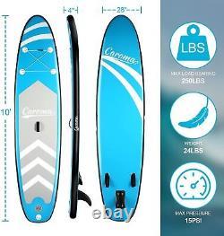 CAROMA 10 Inflatable Stand Up Paddle Board SUP Surfboard with complete kit e 254