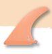 Captain Fin Co. Raked Rake Longboard Fin Noserider Orange