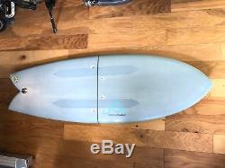 Carbon Compact Travel Surfboard Quad Fish EPS/Epoxy Bisect 2 Piece