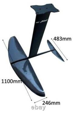 Carbon Wakefoil Pumpfoil Kite Surf Wing Wake SUP Foil Massive 1100mm wide
