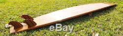 Cedar Wooden Surfboard 9' Long Board Hollow Epoxy Fiberglass Surfing Tri Fin New