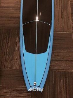 Channel Island Longboard Surfboard Quad 10', Color Blue, 5 Fins, Foam