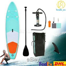 DHL 10ft Inflatable SUP Stand Up Paddle Board Paddle Pump+Carry Bag Complete Set