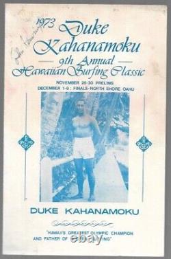 Duke Kahanamoku 9th Surf Program 1973 CLYDE & EDDIE AIKAU JOHN KERWIN