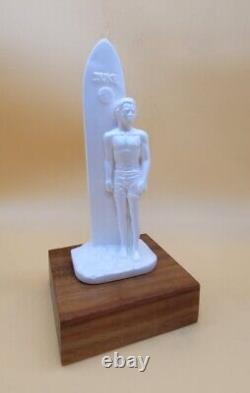 Duke Kahanamoku Hawaiian Surf Trophy Koa Wood