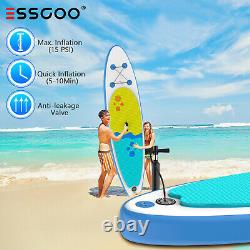 ESSGOO Stand Up Paddleboard SUP Paddle Board Case Pump Inflatable River Lake