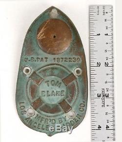 EXTREMELY RARE 1931 Tom Blake Hollow Surfboard DRAIN PLUG Los Angeles Ladder Co