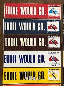 Eddie Would Go Sticker Collection VERY RARE Quiksilver Lot of 46
