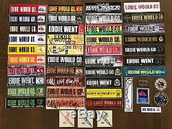 Eddie Would Go Sticker Collection VERY RARE Quiksilver Lot of 47 Surfing