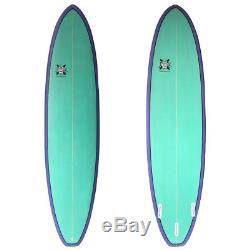 Epoxy Super Fun Board Surfboard Poly 7'11' x 22.8 x 2.7 Green/Grey 7ft