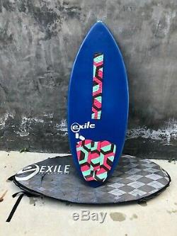 Exile Recruit Carbon Fiber 52 Skimboard with stomp pad